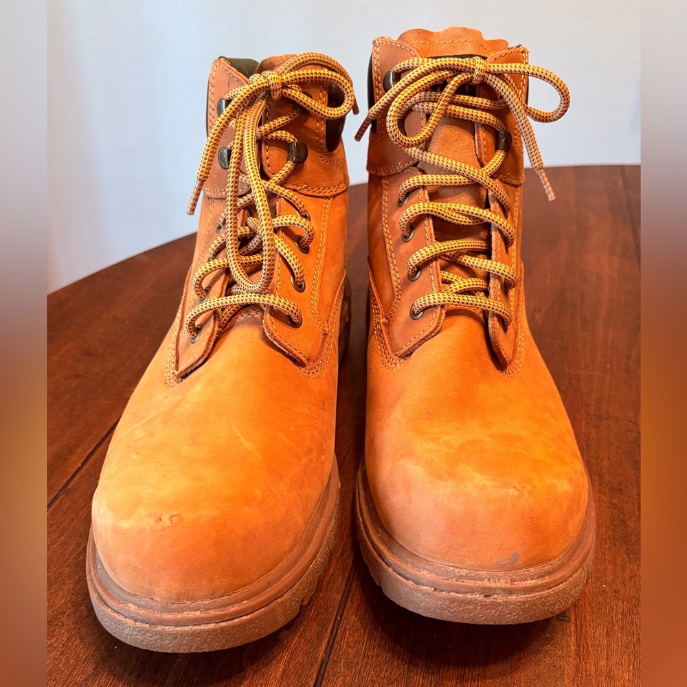 Men’s Wolverine Tan Leather Steel Toe Work Boots
